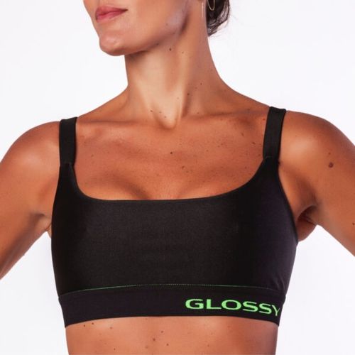 Top Glossy Preto Neon