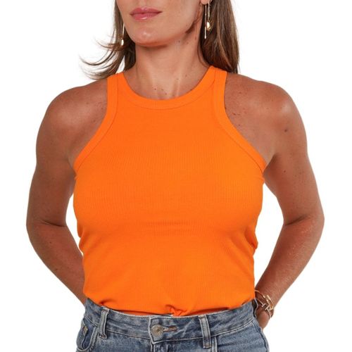 Regata Canelada Tangerina Neon