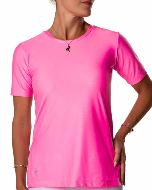 T-Shirt Desejo Rosa Flúor
