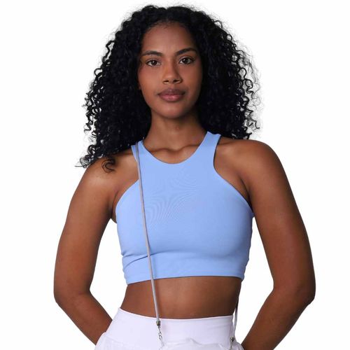 Top Trapézio Azul Bebê