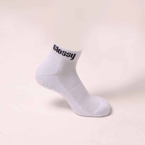 Meia Cano Baixo Glossy Branco