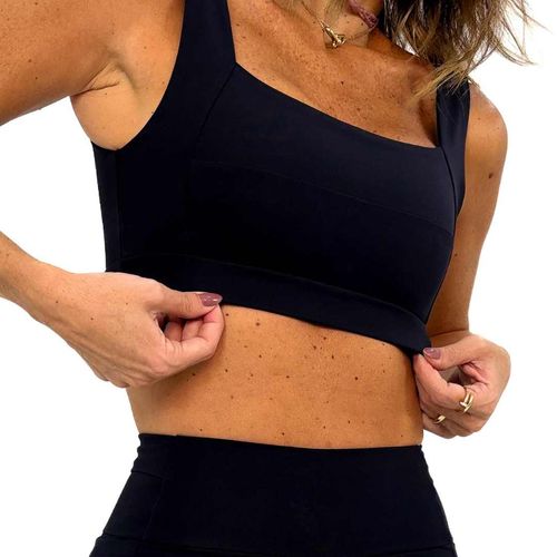 Top Moove Preto/prata
