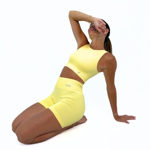 Bermuda Seamless Amarelo Manteiga