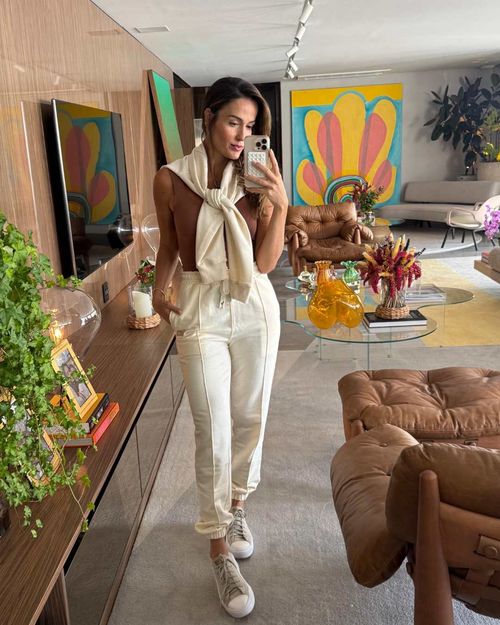 Casaco Moletom Off White